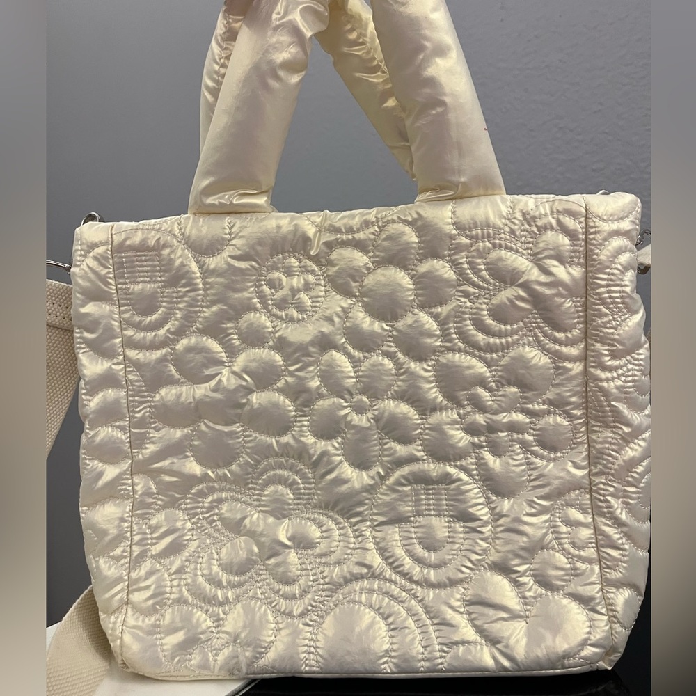 Urban Outfitters Cream Quilted Tote
